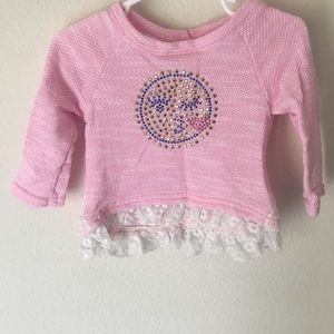 Pink and lace sweater